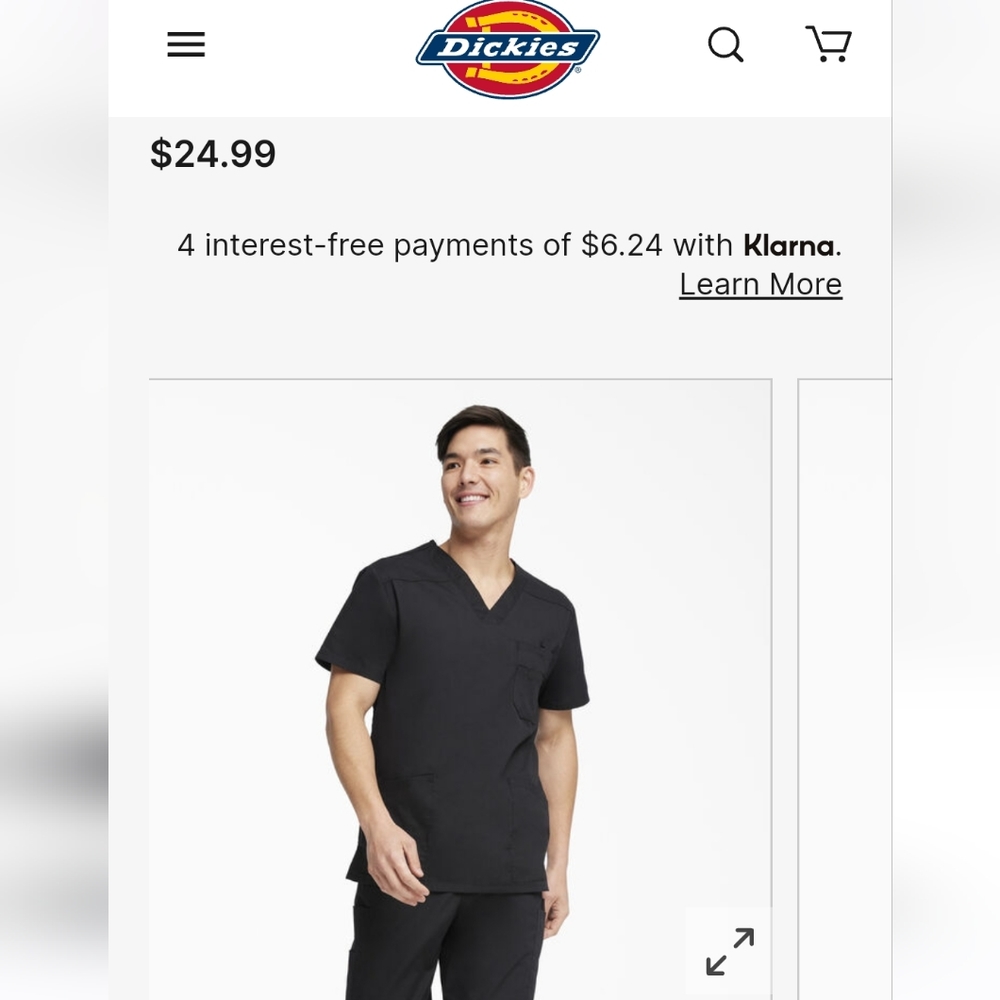 Dickie's Men's EDS Signature V-Neck Scrub Top